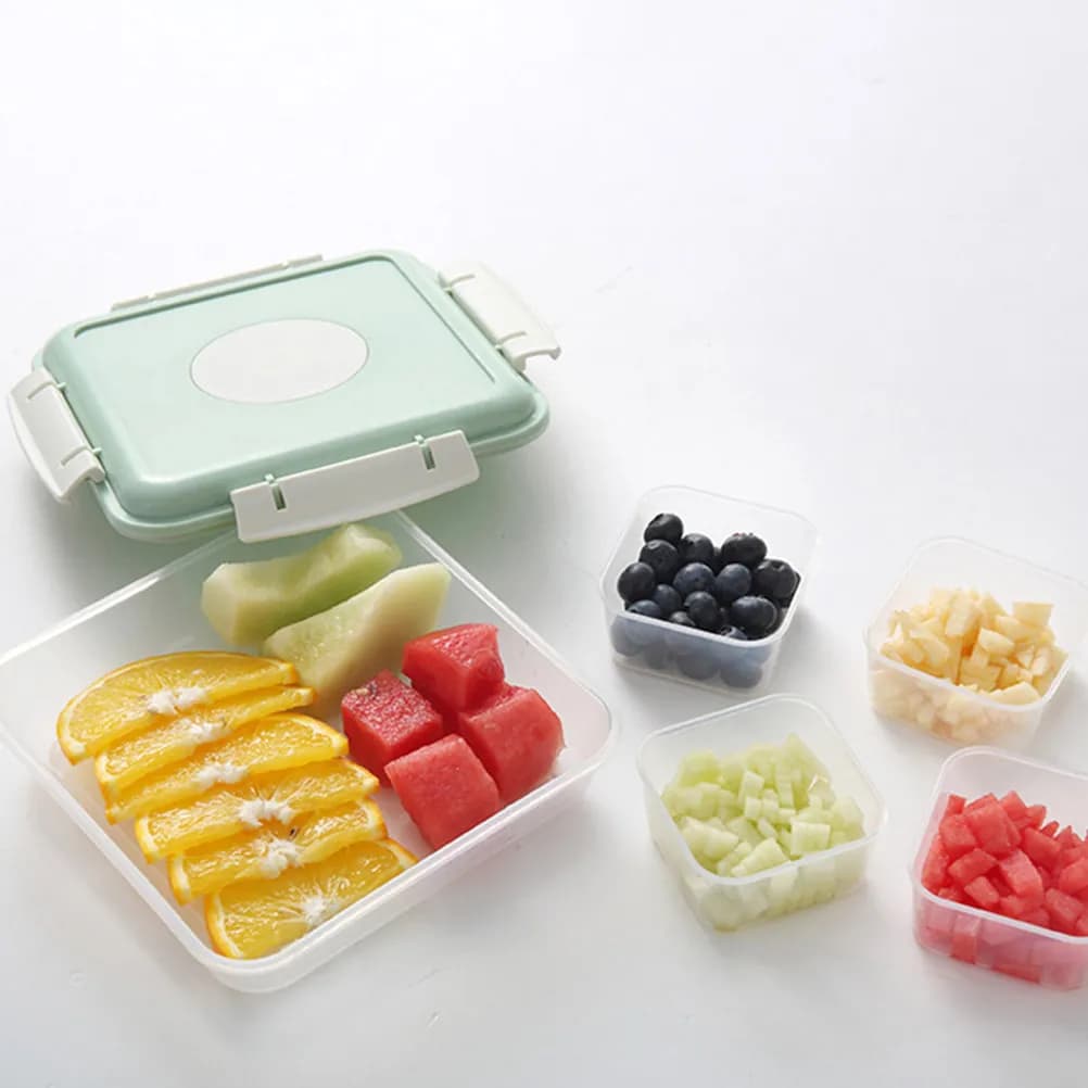 8Pcs Clear Baby Food Containers with Lids Tight Seal Food Storage Box for Meal Prep Spice Blends Pantry Organization Kids Snack
