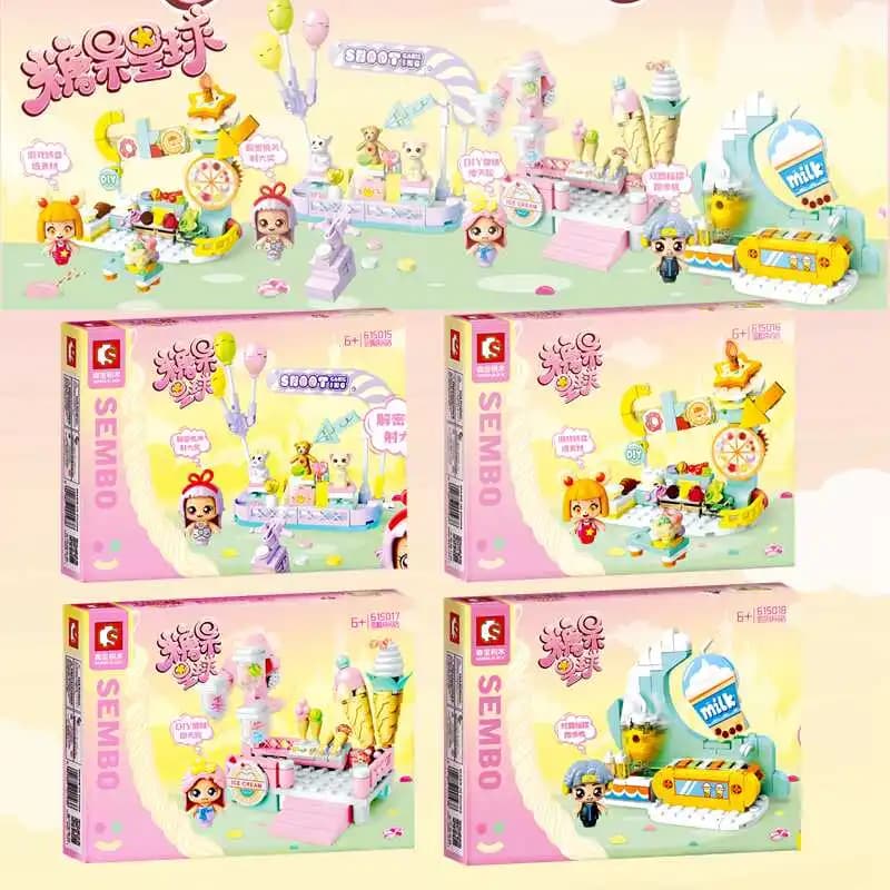 Nuovi blocchi da costruzione Senbao, giocattoli di assemblaggio puzzle Candy Planet, piccoli regali, blocchi da costruzione, regalo di compleanno per bambini e bambine