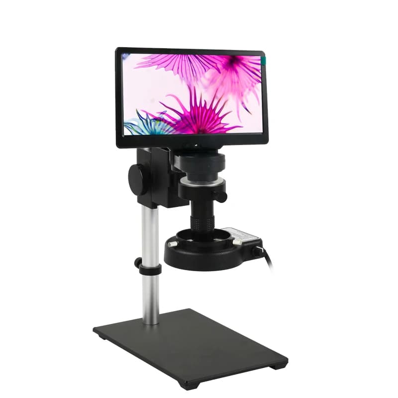 Display integrato LCD da 7,0 pollici Fotocamera per microscopio USB collegare disco U 1080P Video microscopio Zoom 180X 200X Set per la riparazione del telefono