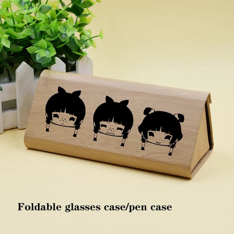 Anime The Apothecary Diaries Maomao custodie per occhiali Kusuriya No Hitorigoto Cosplay scatola per occhiali pieghevole custodia per matite regalo