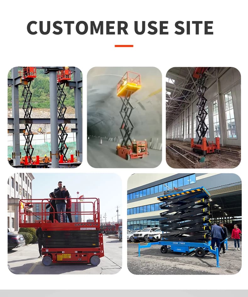 Automatic Electric Lift - Wheeled Silent Scissor Lifting Platform For Warehouse