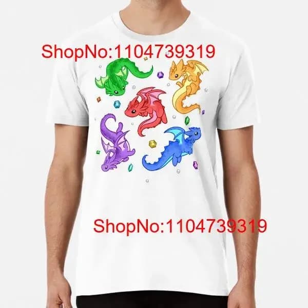 Gem Dragon Pattern dalla S alla 5XL Made in AU USA T-shirt vintage lavata alla moda Top da indossare tutti i giorni Comodo e versatile