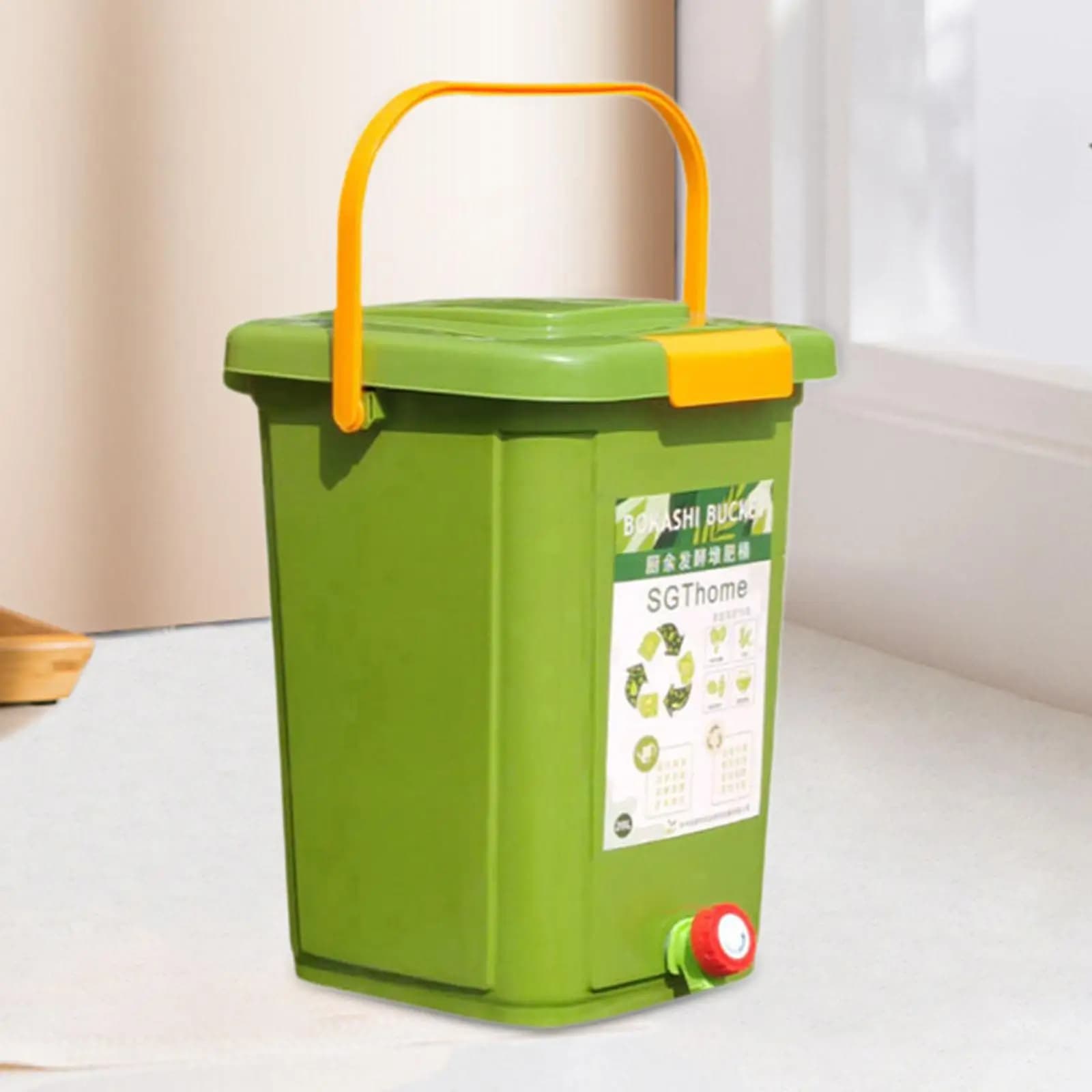Barile di fermentazione portatile per bidone del compost da banco per cortile agricolo all'aperto