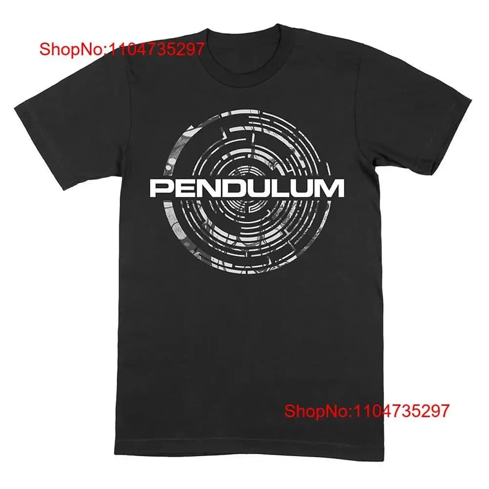 Pendulum Mono Band Logo T Shirt vintage Washed Casual Comfortable homme Versatile Stylish Top For Everyday Wear Stretched