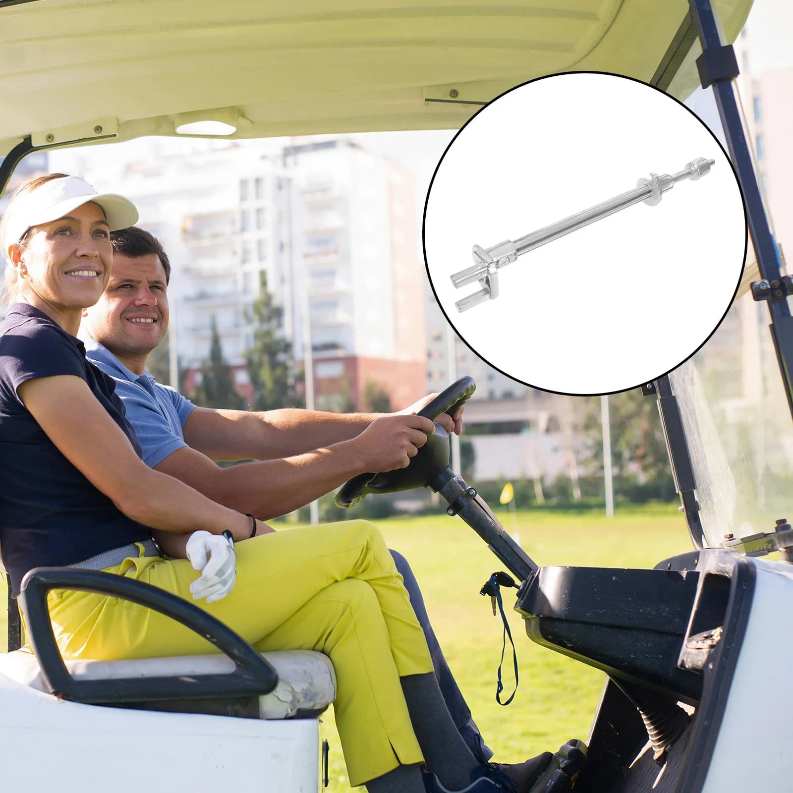 Front Inner Outer Tie Rod Golf Cart Part Sturdy Iron Material Smooth Driving Golf Cart Parts Supply Tie Rods Ball End Holder