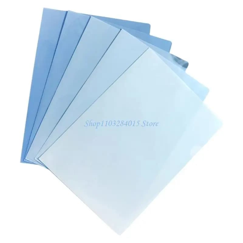 R6FF 5 Pezzi Tasca per File Trasparente con Apertura Superiore e Laterale Tasca per File Trasparente Copertine per File con