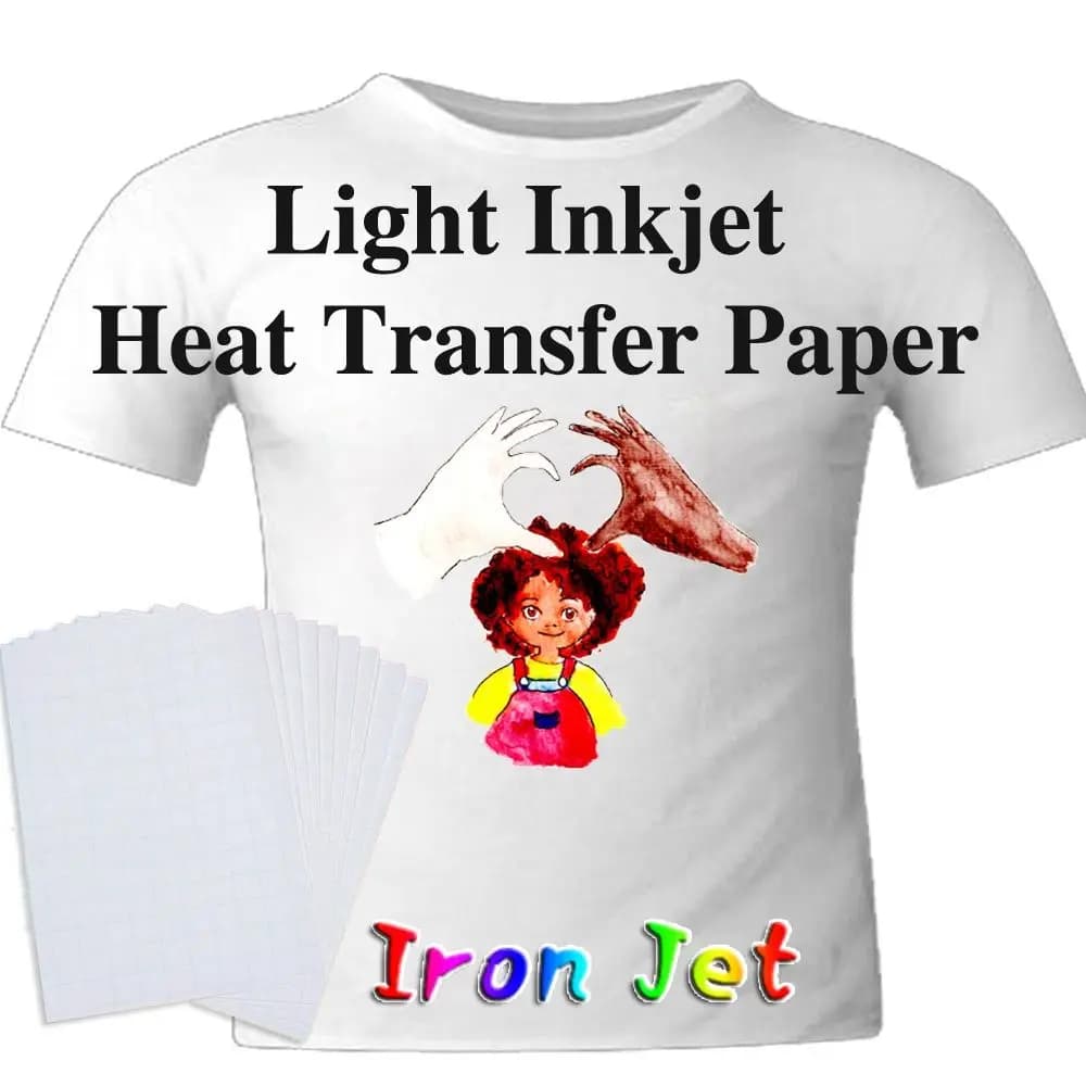 Fashion Inkjet Sublimation Printing Paper Thermal Light Dark Cloth Heat Transfer Paper Painting T-Shirt Light Fabric
