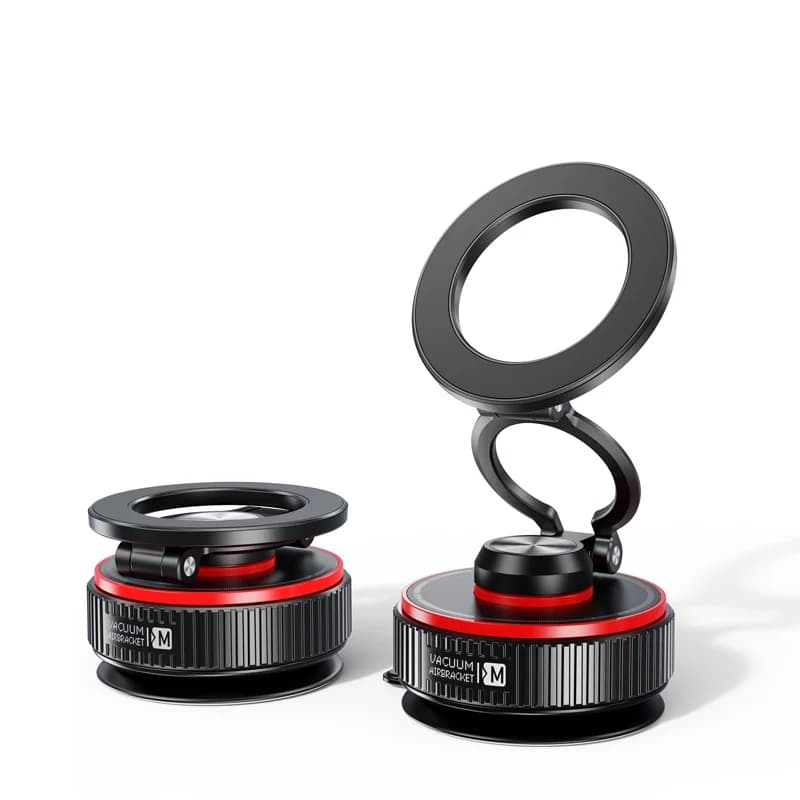 Nuovo supporto per telefono per auto con ventosa sottovuoto aggiornato, 360 ° Supporto magnetico per aspirapolvere per auto regolabile, supporto in metallo per uso multi-scena