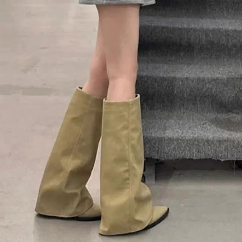 Women's Platform High Boots Pointed Sexy Dress Gladiator Autumn New 2026 New Designer Casual High Heels Gothic Women's Boots