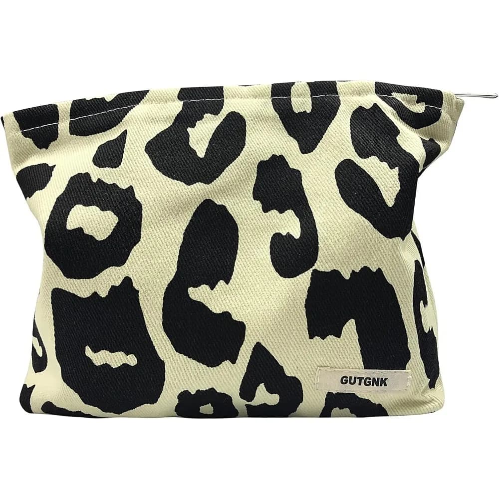 Borsa per il trucco da donna - Borse per cosmetici in velluto a coste Design estetico Borsa da donna Astuccio per matite da donna, Simpatico trucco per il viso con faccina sorridente Org
