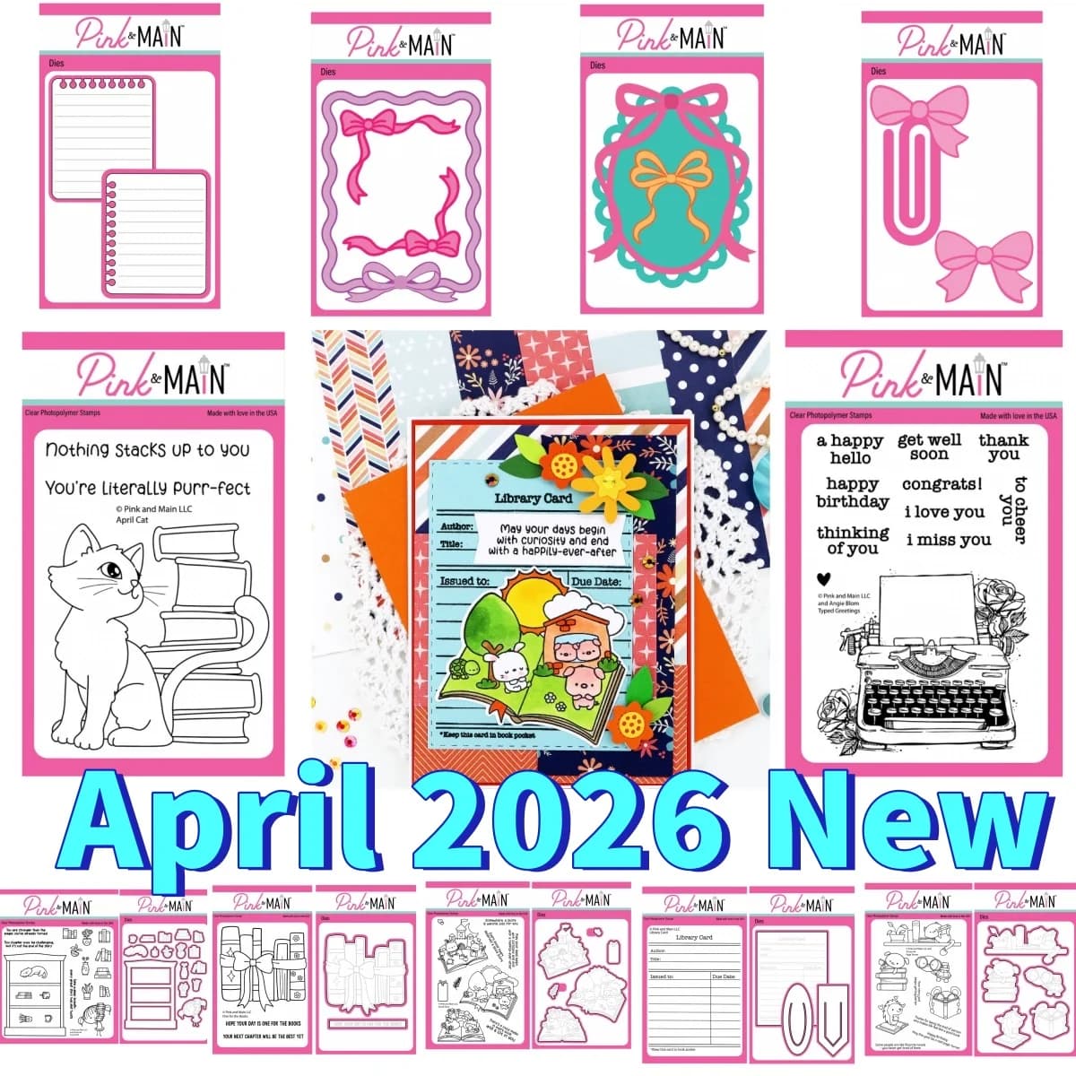 Nuovi Stampini Trasparenti e Fustelle in Metallo a Tema Gatto e Nastri per Biglietti di Auguri Fai da Te, Scrapbooking e Carta Artigianale - Aprile 2026