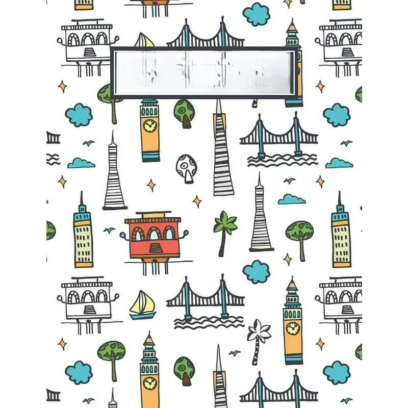 Sketchbook: 8.5 x 11 Notebook for Creative Drawing and Sketching Activities with San Francisco Themed Cover Design (Paperback)