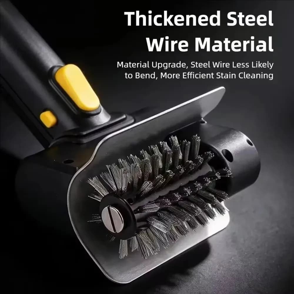 Stainless Steel Electric Grill Brush Rotating Roller Head USB Rechargeable BBQ Brush Powerful Cleaning Kitchen Rack Cleaning