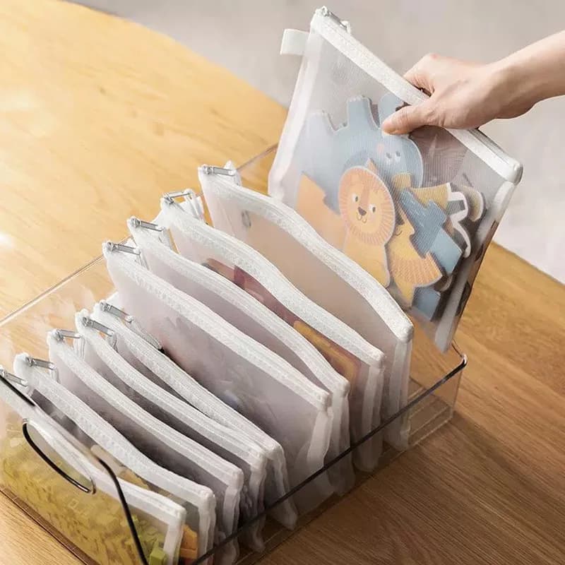 A4/A5/A6 borsa con cerniera in rete borsa per documenti cartelle con cerniera impermeabile forniture per ufficio scolastico astuccio per matite 1 PC borse per trucco cosmetico