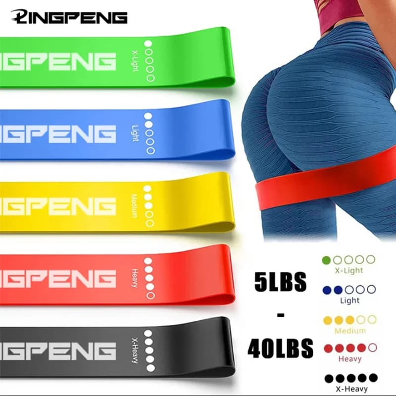 Different Resistance Levels Yoga Band Fitness Exercise Training Hip Tension Band Leg Squat Dance Elastic Loop Stretch Band Home Gym Workout Exercise Equipment
