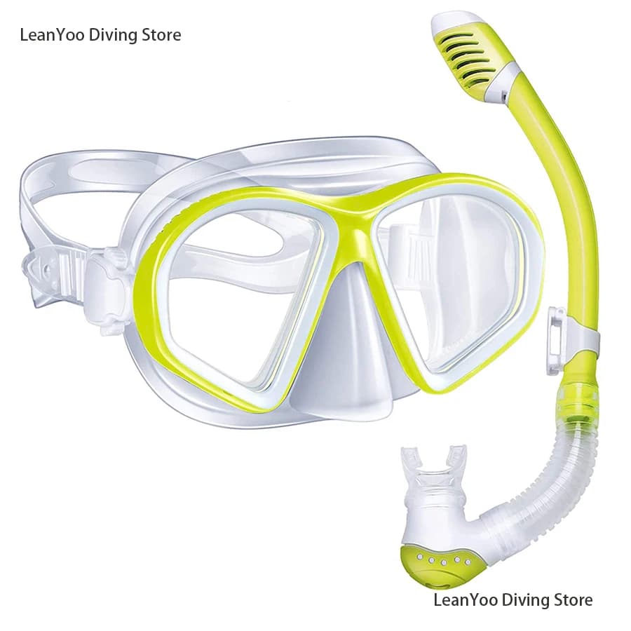 Comfort Silicone Kids Swimming Mask Gear - Dry snorkeling Tube Children Scuba Diving Goggles Snorkel Set for baby