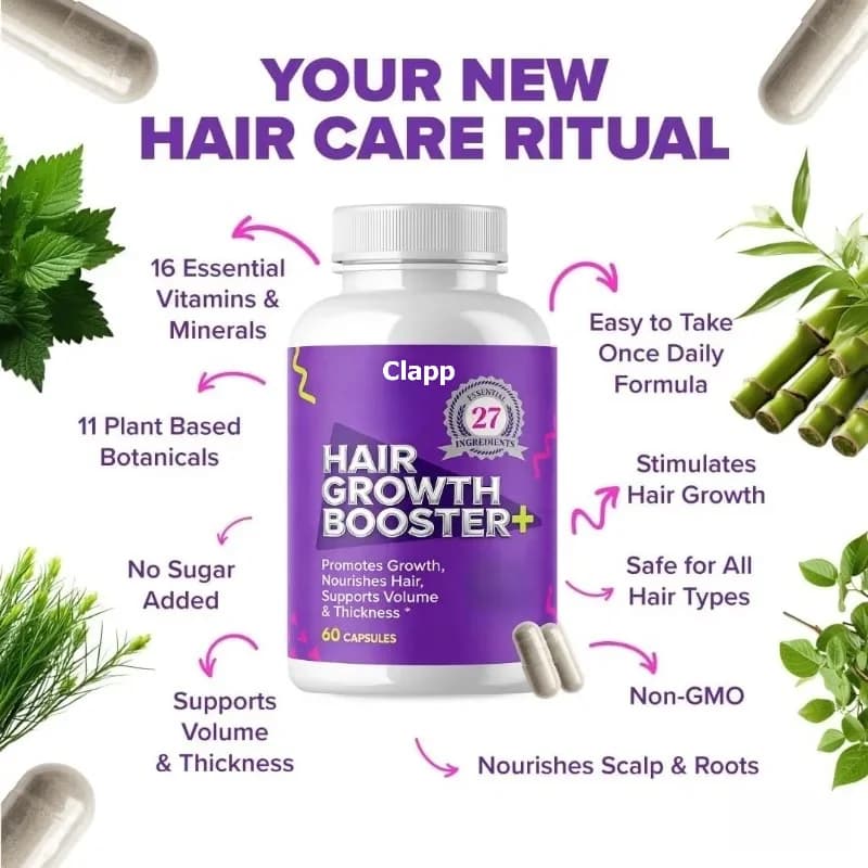 Integratore di Biotina per la Crescita Naturale dei Capelli in Capsule con Complessi Vegetali - Supporto per la Salute di Capelli, Pelle e Unghie