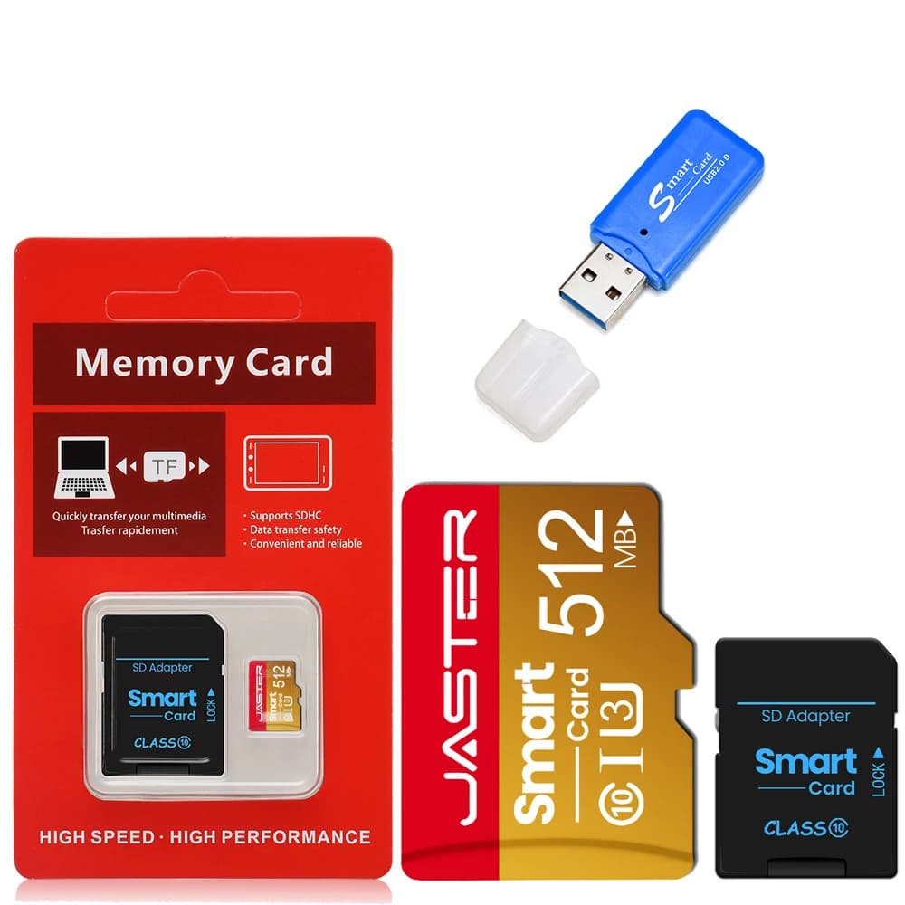 Scheda di Memoria SD JASTER di Piccola Capacità 512MB 256MB 128MB 64MB, Scheda TF Dorata
