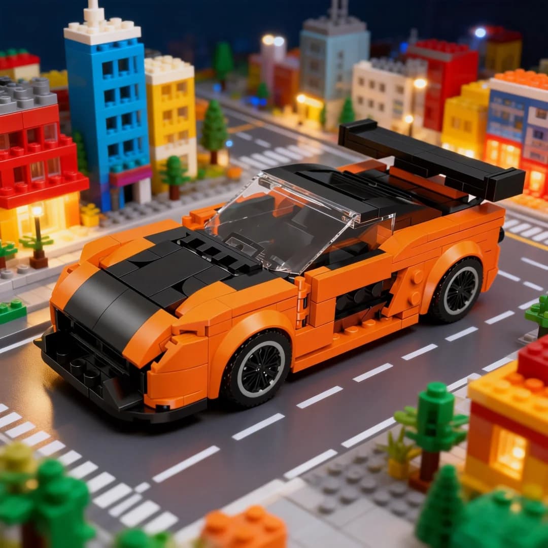Blocchi da costruzione per auto sportive da corsa preferite dai ragazzi – Giocattolo da assemblare, decorazione per la casa/scrivania, regalo educativo per Natale e compleanno