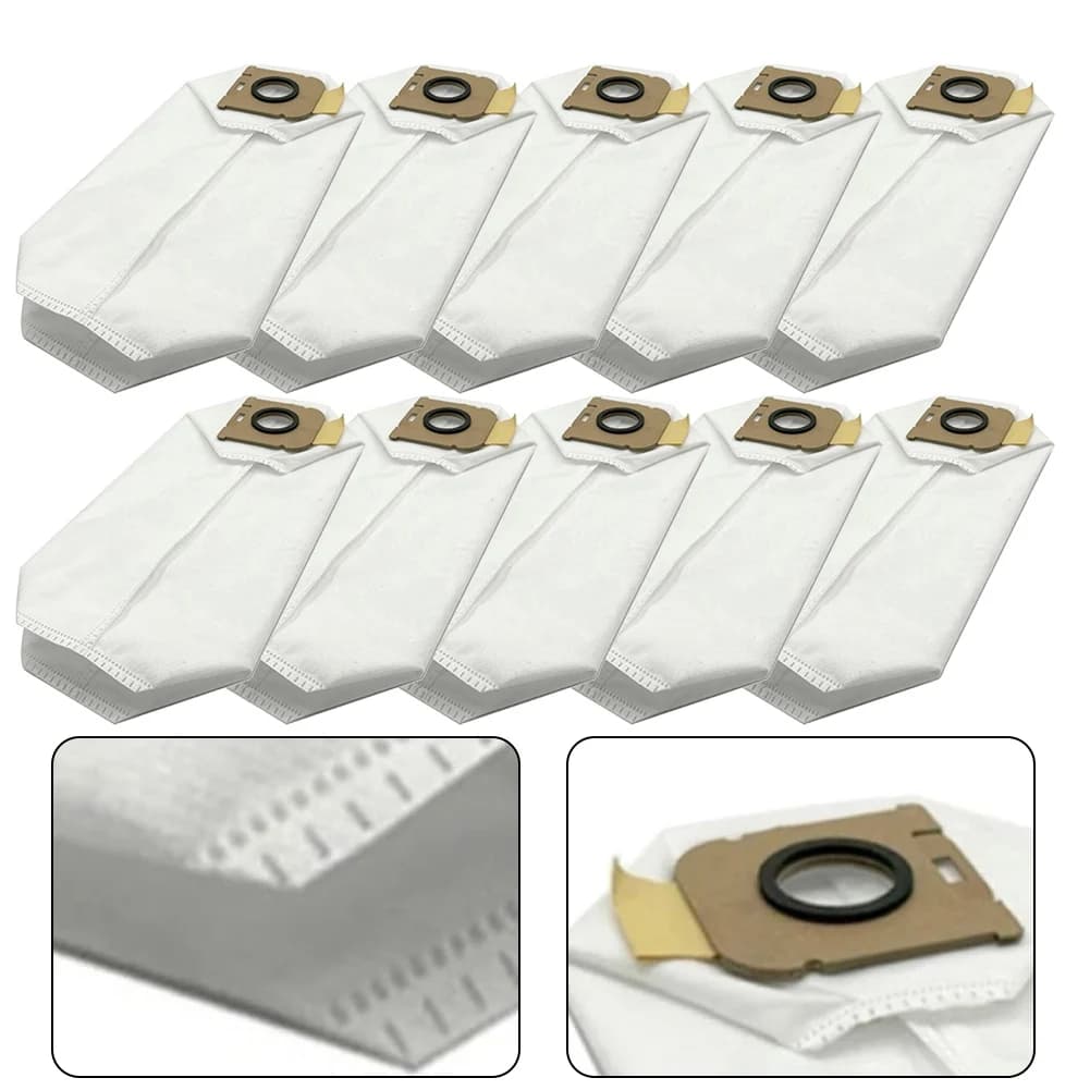 10pcs Dust Bags For DREAME Z20 For Station Robot Vacuum Cleaner Household Cleaning Tools Replacement Dust Bags Spare Parts