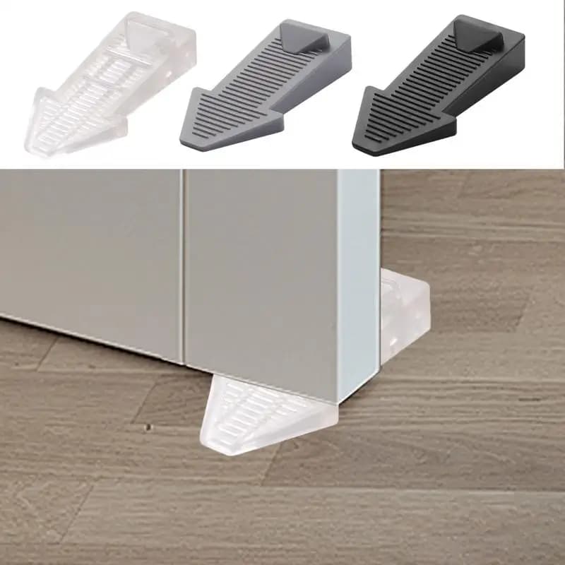 Fermaporta in gomma antiscivolo Cuneo di arresto per porta riutilizzabile a forma di freccia per studio camera da letto Porta silenziosa Fermaporta anti impatto