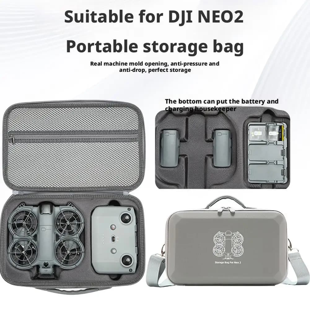 For DJI NEO2 Flight Pass Backpack With Shoulder Strap Shock-proof Drop-resistant Portable Protective Case Drone Accessories