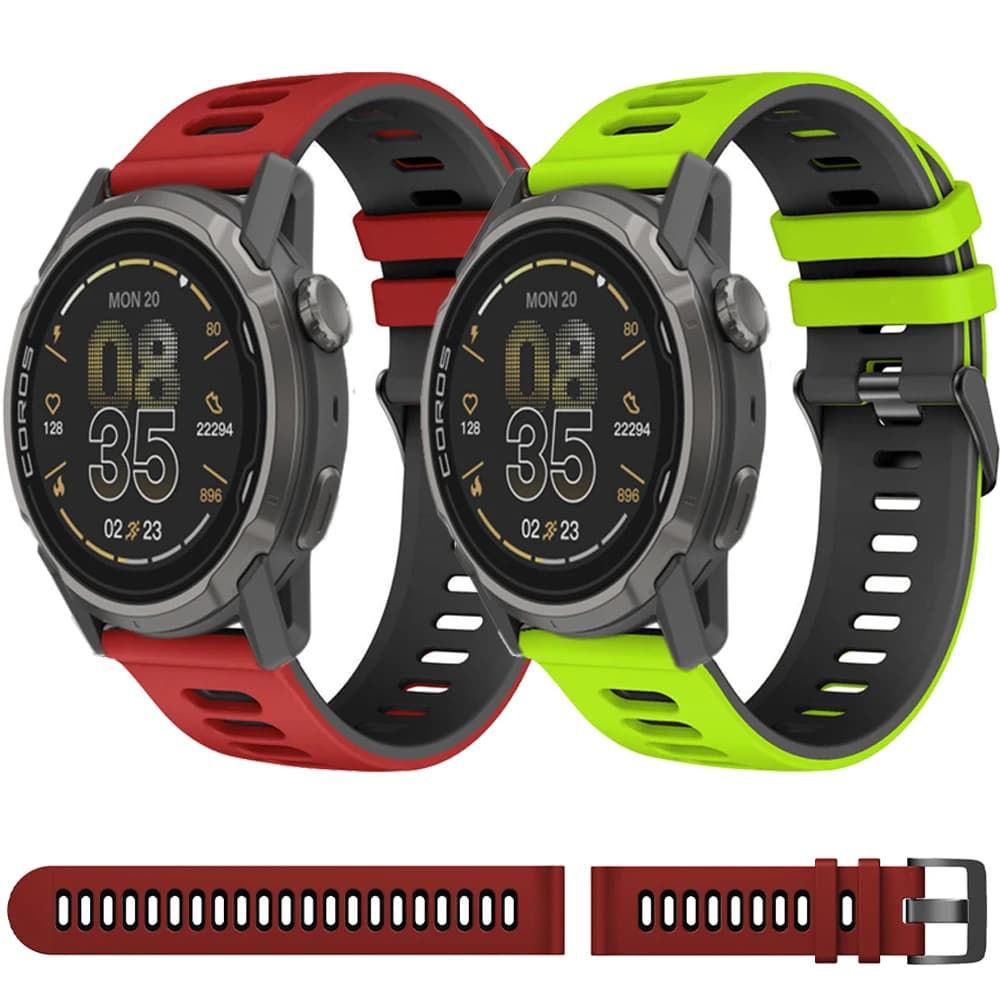22mm 20mm silicone strap for COROS PACE Pro 3/2/APEX 4 42mm/APEX 2 Pro belt strap Suunto Vertical 2 1/Ocean/Run/Race 2 S