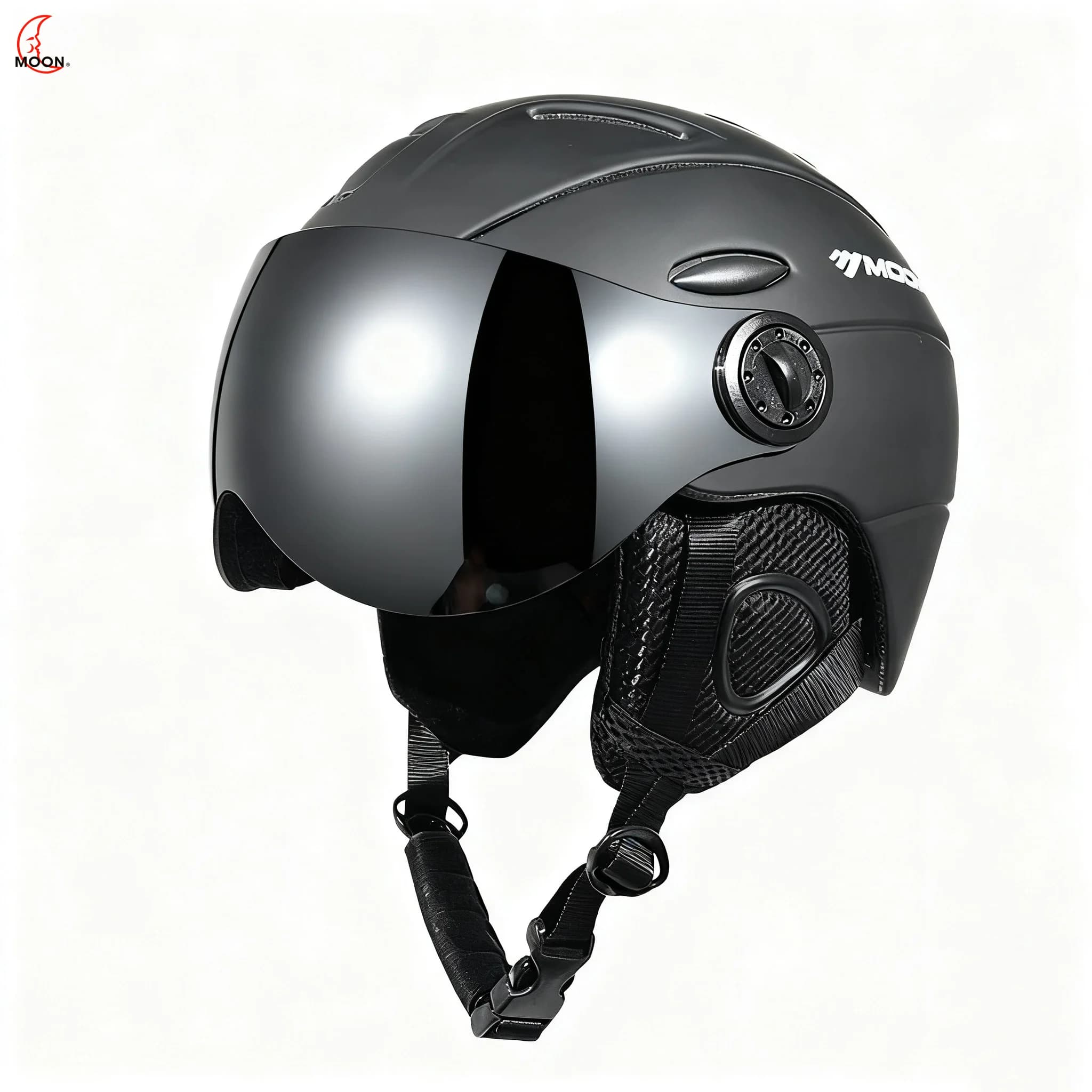 MOON Occhiali da sci professionali Casco da sci integrato Casco da sci unisex leggero per snowboard e sci Attrezzatura di sicurezza per sci