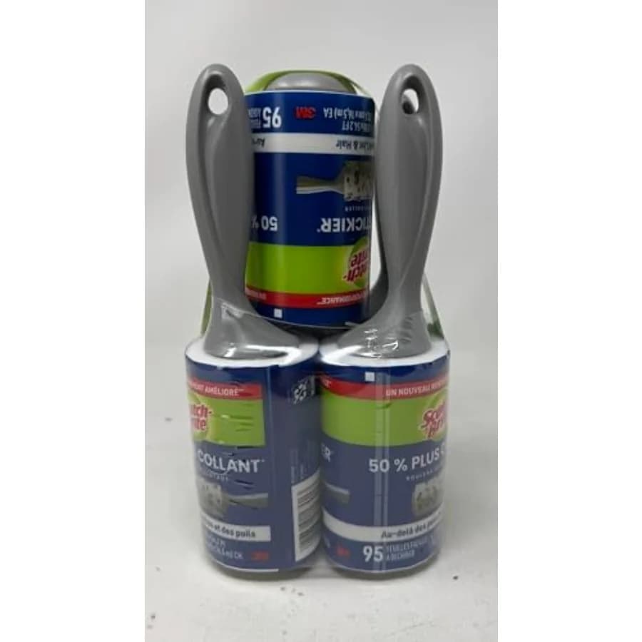 Scotch Brite 3M Lint Roller 50% Adesivo 5 Confezioni/95 Fogli Foglio Netto 475 475 Count