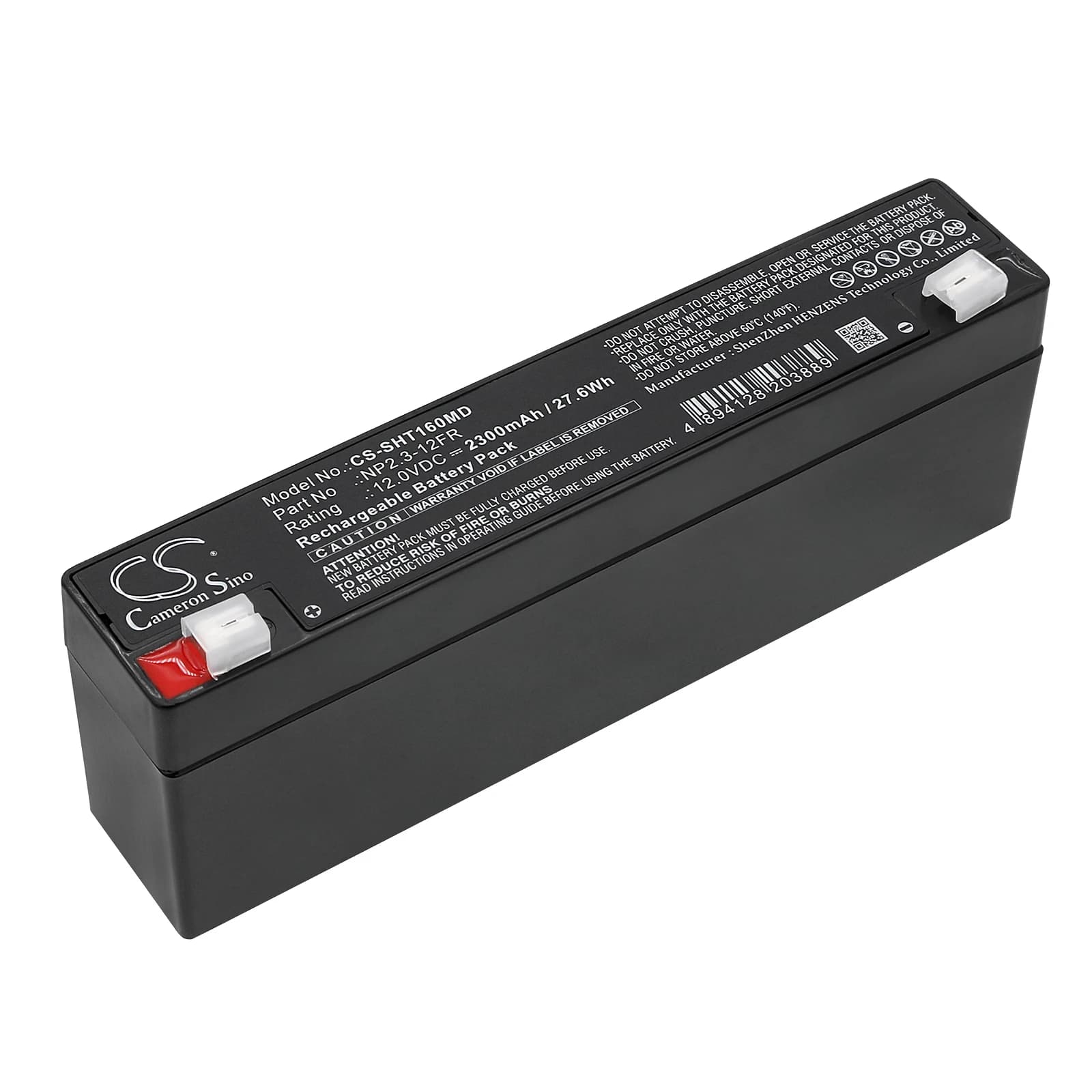 Battery 0997-00-0262 B10665 NP2.3-12FR For Aeonmed VT5250 Intelligent Pump INSTRUMENTED MAQUET OHMEDA Pulsossimeter 3740