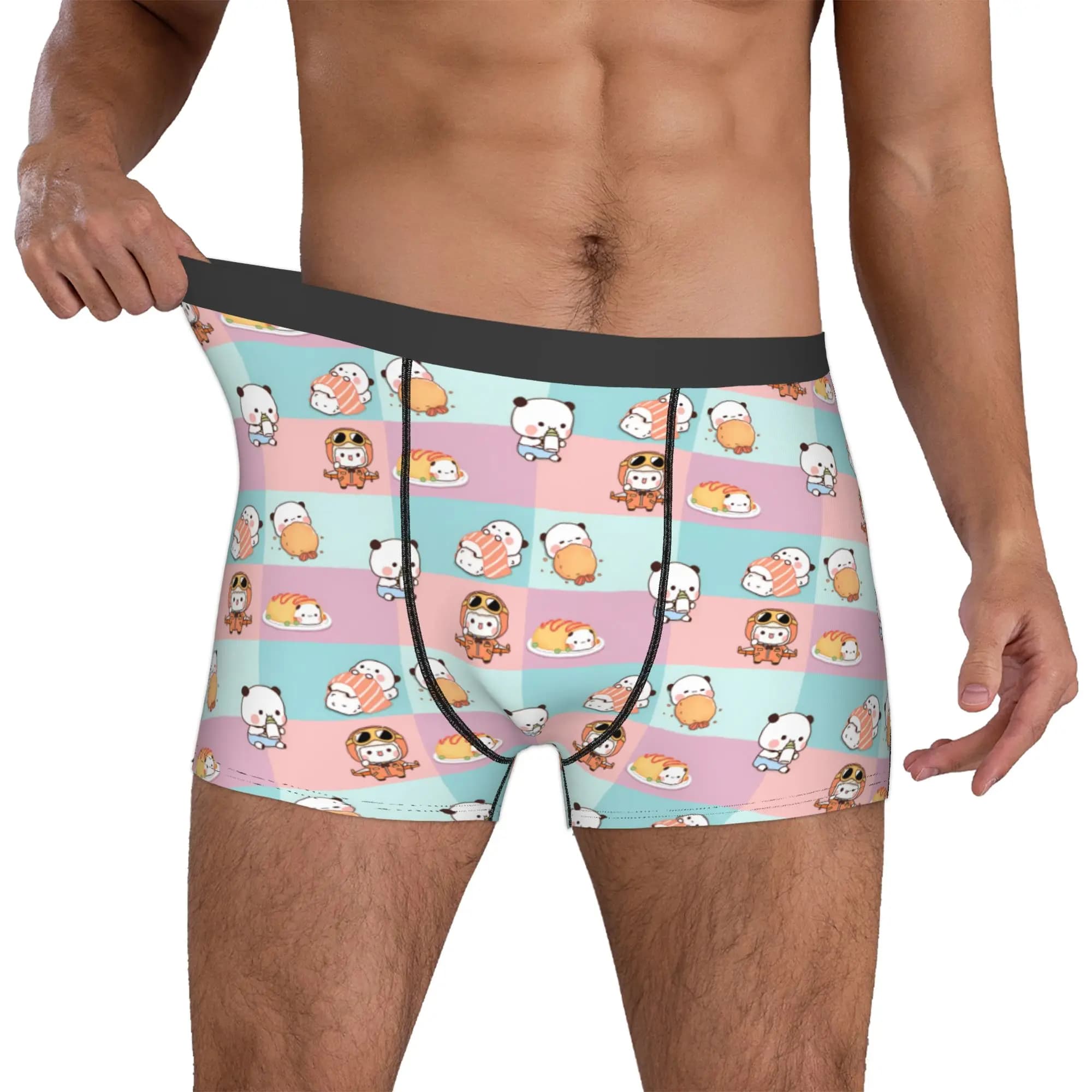 Custom Bubu Dudu Classic Underwear Men Printed Hot Boxer Briefs Shorts Panties Breathable Underpants