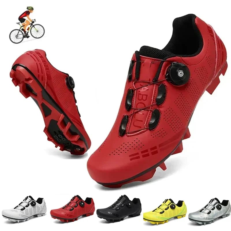 Scarpe da Ciclismo MTB per Uomo, Sneakers Sportive per Bici da Strada, Calzature per Mountain Bike con Pedali SPD