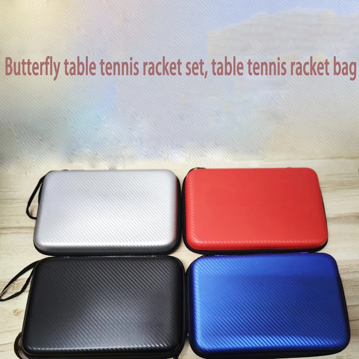 Ping Pong Rack Bag Housing for EVA Square Shaped Ping Pong Box Professional Waterproof Sports Rack Bag