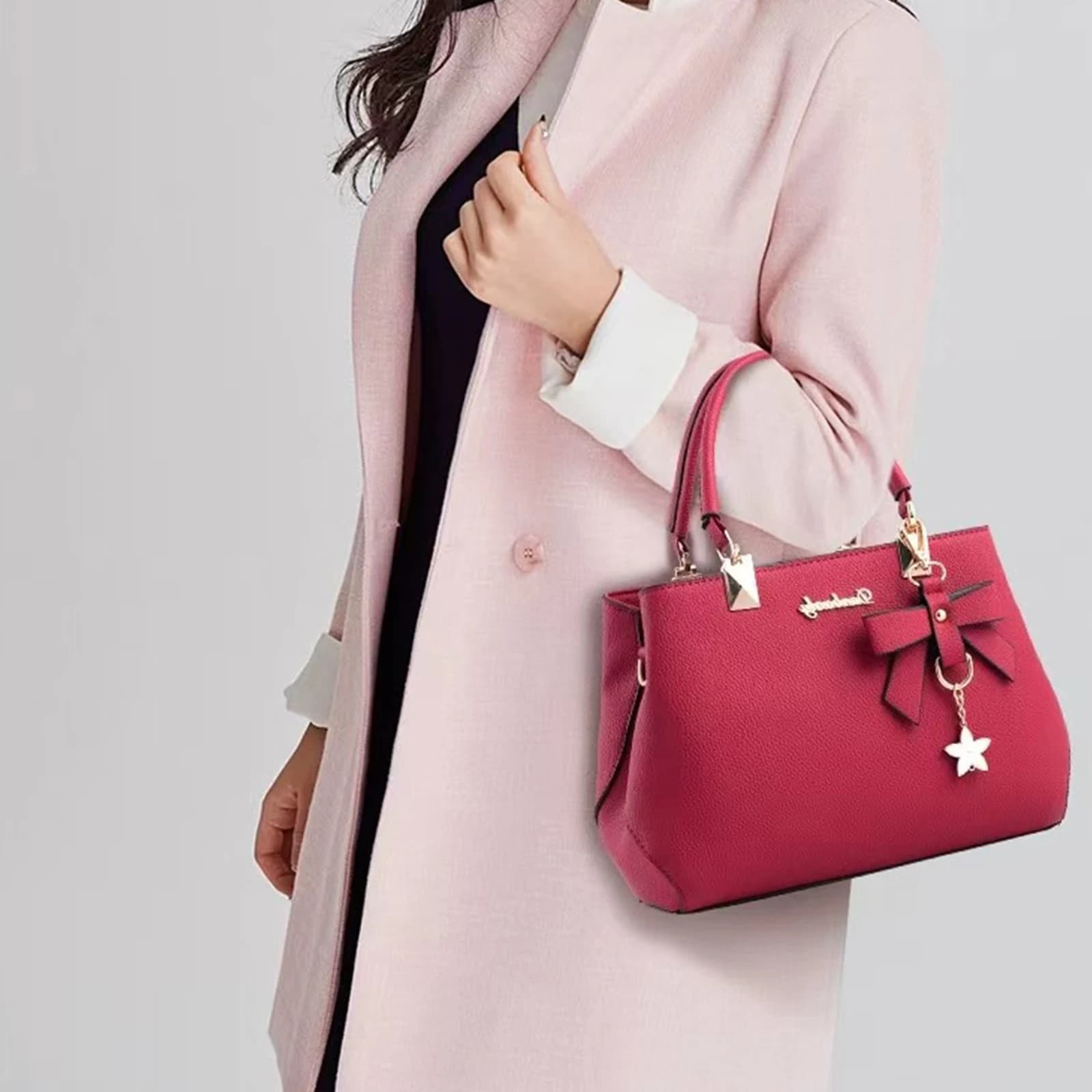Ladies' Simple Large Capacity Crossbody Bag Fashionable Casaul Business High-end Handbag Spercial Holiday Gift for Women