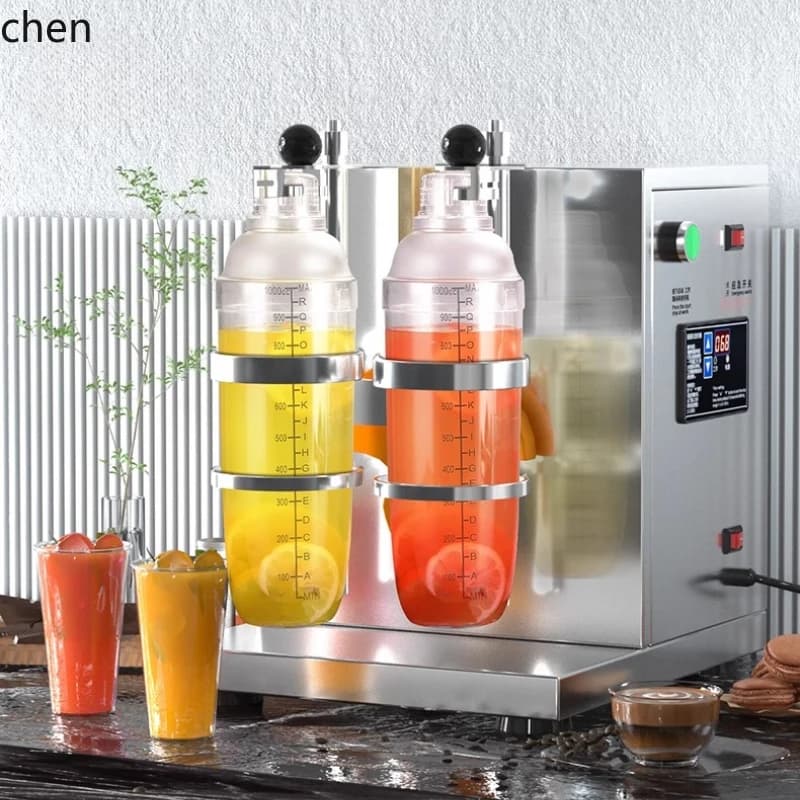 Macchina Agitatrice a Doppia Testa ZML per Negozi di Tè al Latte con Timer, Agitatore Commerciale in Acciaio Inossidabile