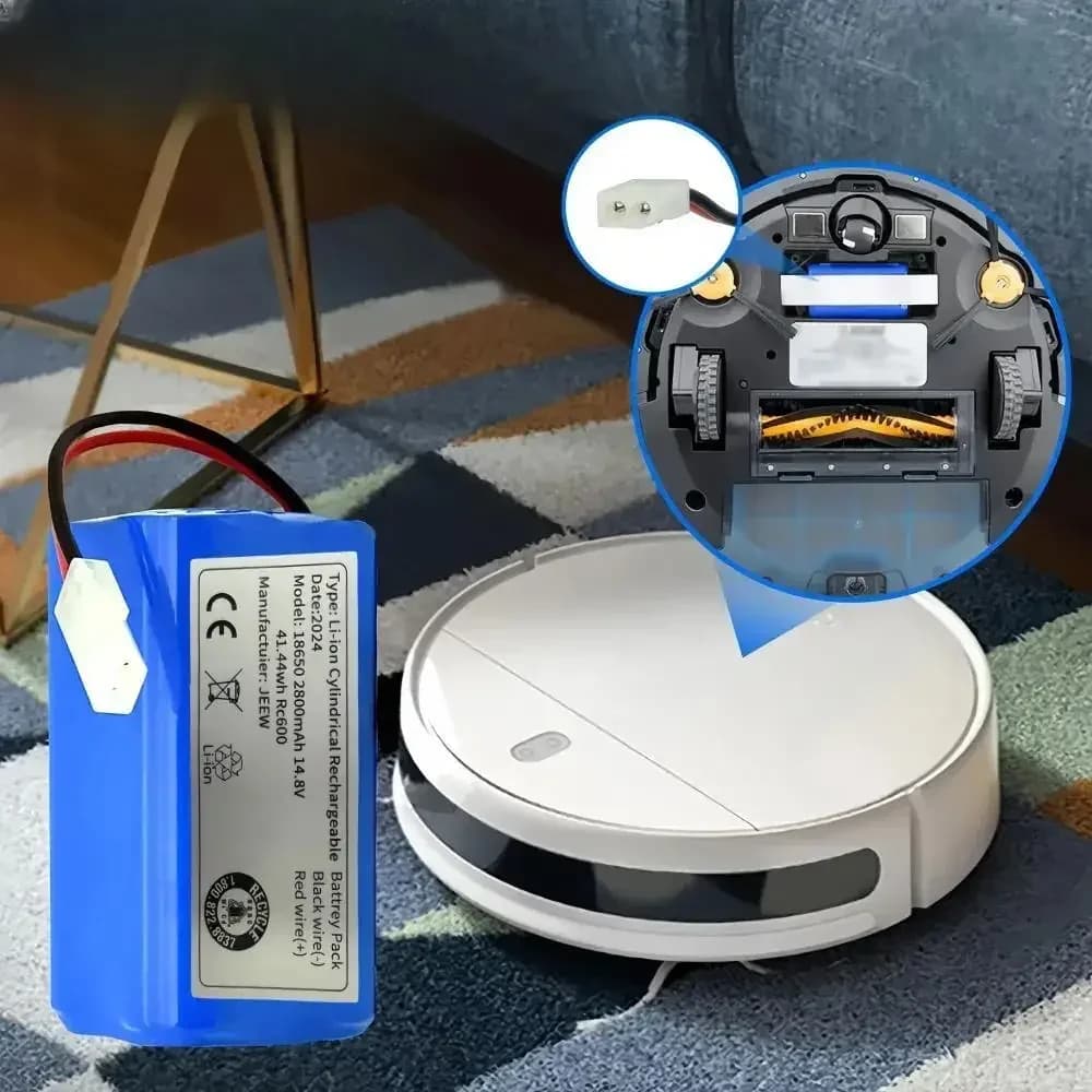 Batteria al litio da 14,8 V adatta per Xiaomi Robot aspirapolvere MOP Essential MJSTG1, Rowenta,Tefal Explorer Series 20,Mijia G1