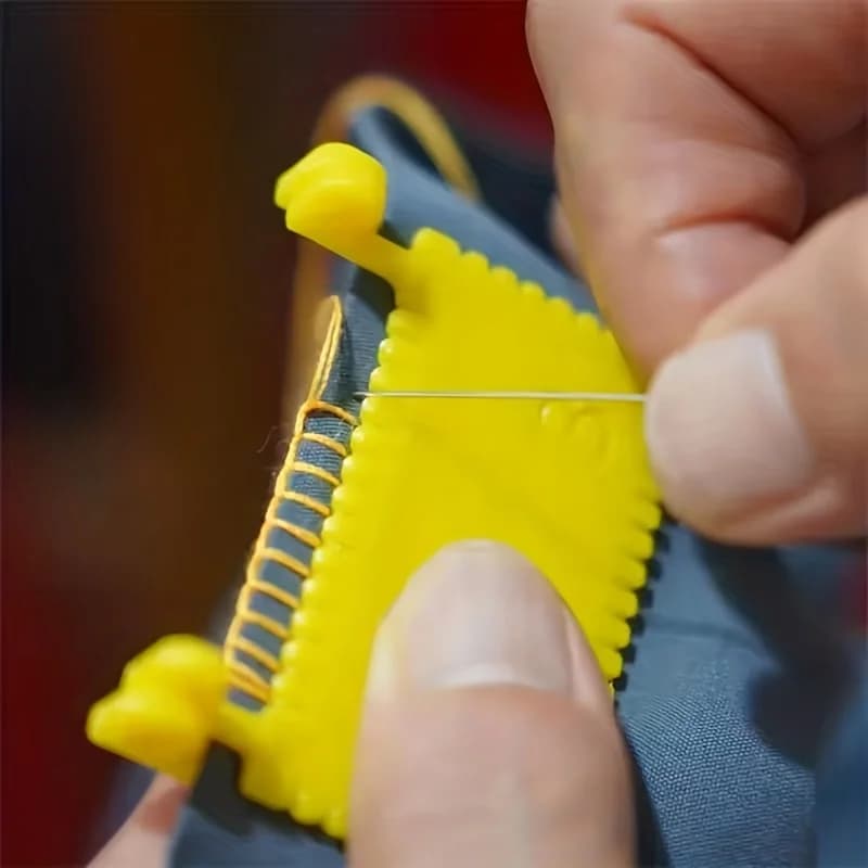 Guida ai bordi da cucire con clip, strumento di misurazione delle cuciture adatto ai principianti per l'orlo in tessuto, abbigliamento, abito, uso domestico