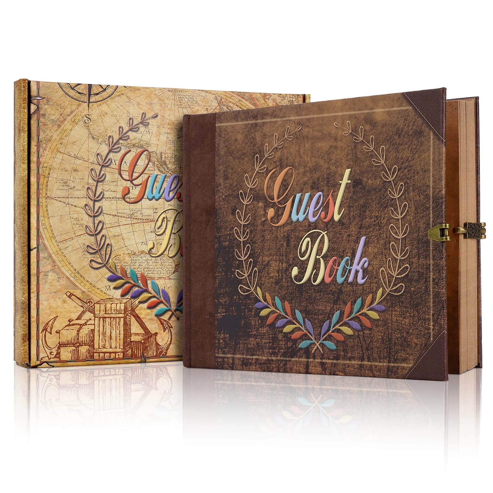 Guest Book Scrapbook Photo Album Retro Travel Diary Journal Scrap Book Kit Anniversary Memory Book Wedding Valentines Day Gifts
