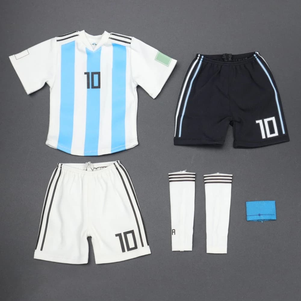 Modello in scala 1/6 Football Star Leo Messi NO.10 Set di vestiti per corpo maschile Action Figure da 12 pollici