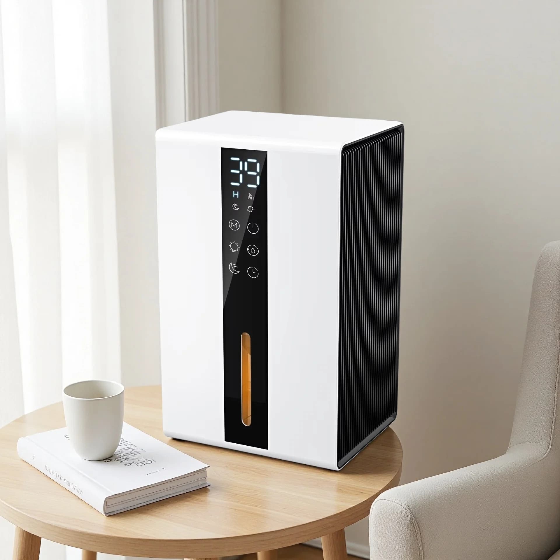 Bedroom Small Dehumidifier Desktop Portable Wardrobe Mini Damp Extractor Moisture Absorber Air Dryer Quiet