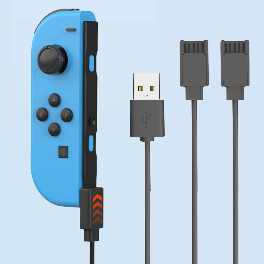 Cavo di ricarica USB per controller Joycon Cavo di ricarica portatile 2 in 1 Cavo di ricarica per caricabatterie controller Switch