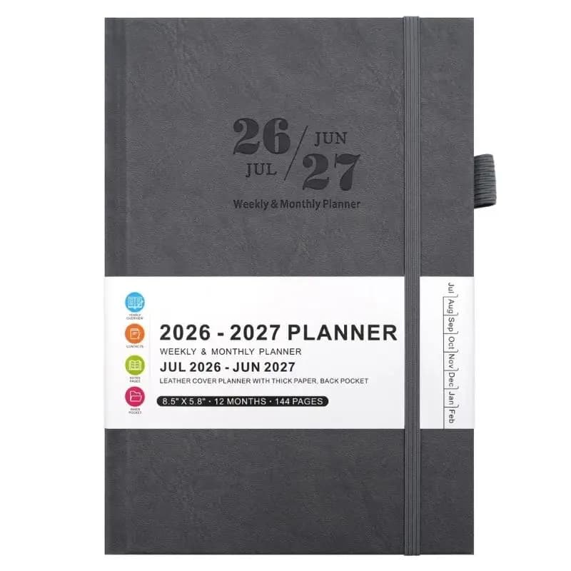 R53C 2026 Work Life Planner Travel Journal Schedule Notebook Compacts Size Design