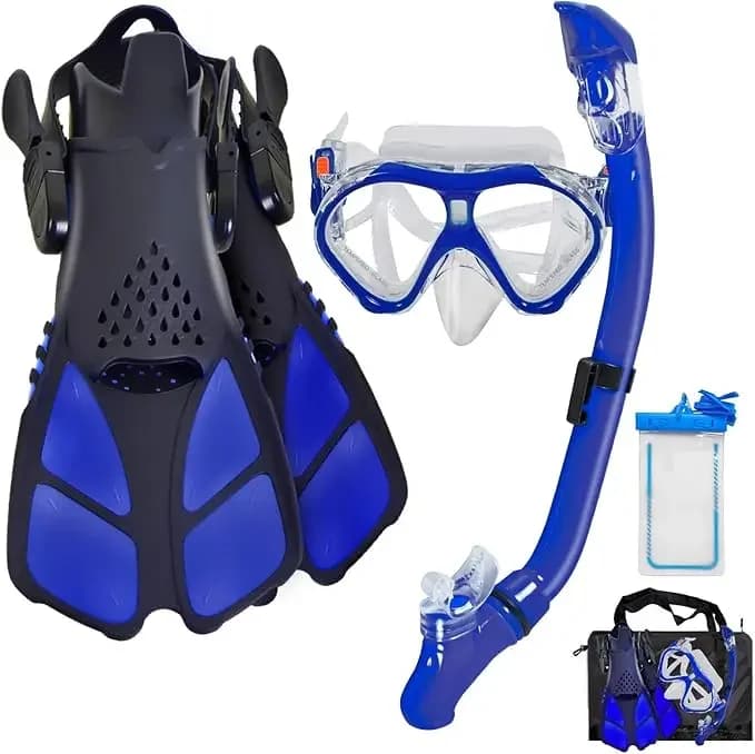 Underwater Equipment: Swimming and Diving Set with Mask, Pine and Water Sports Mouth, New Underwater Fishing Footage