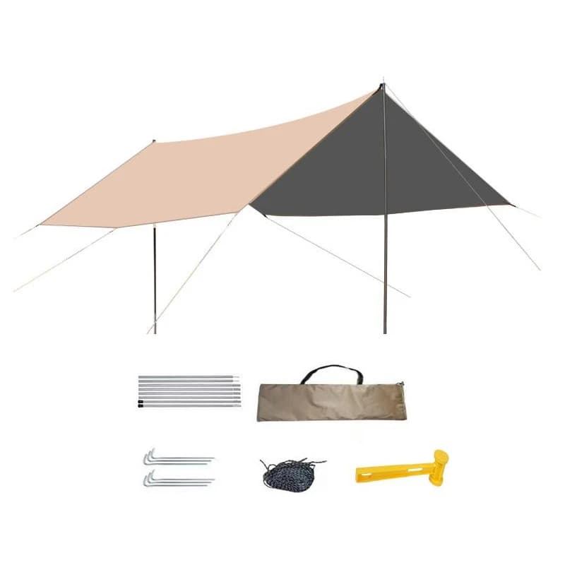 Tenda da Spiaggia OEM/ODM, Tettoia Parasole Impermeabile, Telo da Campeggio per Protezione dal Sole e dalla Pioggia