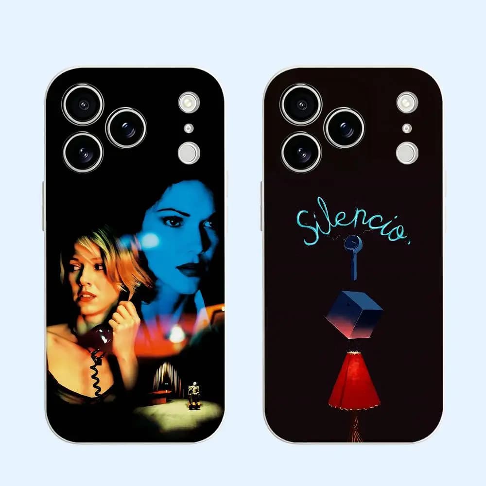 M-Mulholland D-Drive Black Soft TPU Phone Case For iPhone 17 16 15 14 13 12 11 Pro Max Plus Air XR Models Shockproof Anti-Scratch Protective Cover
