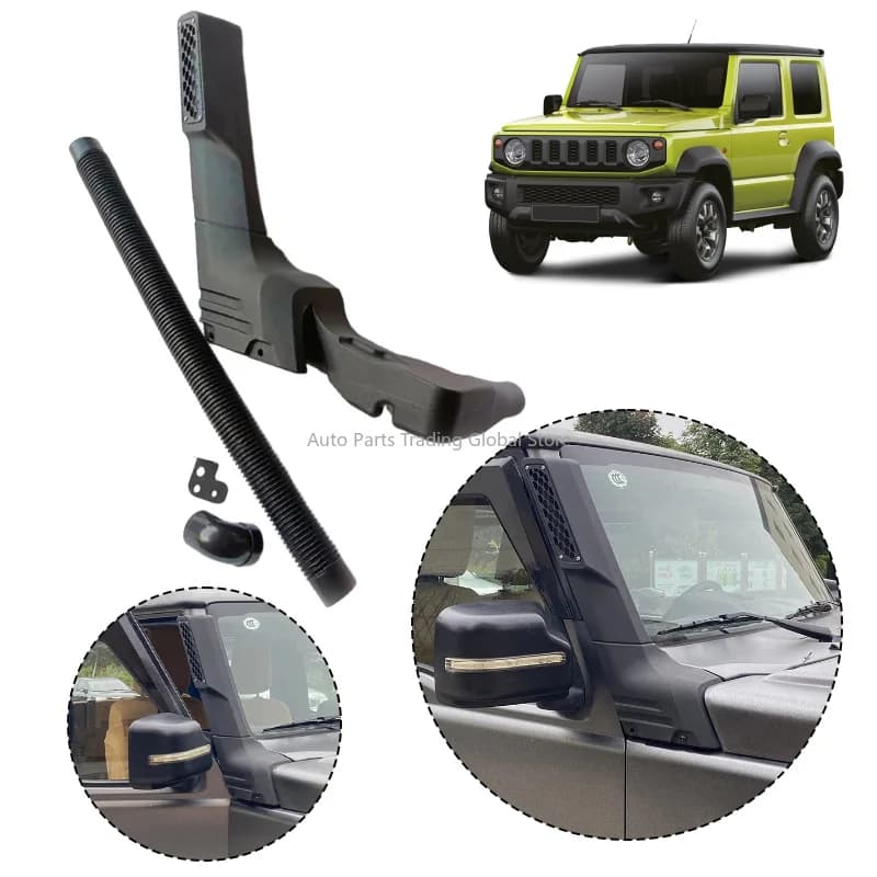 4X4 Black ABS No Need Drill Hole Car Snorkel Kit Jimny Snorkel For Jimny JB64 JB74 2018