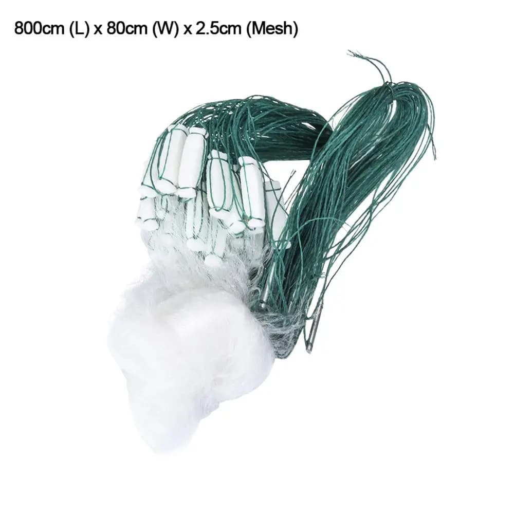 Outdoor Nylon Durable Material Fishing Accessories Single Layer Monofilament Fishing Net Fish Gillnet Fish Trap