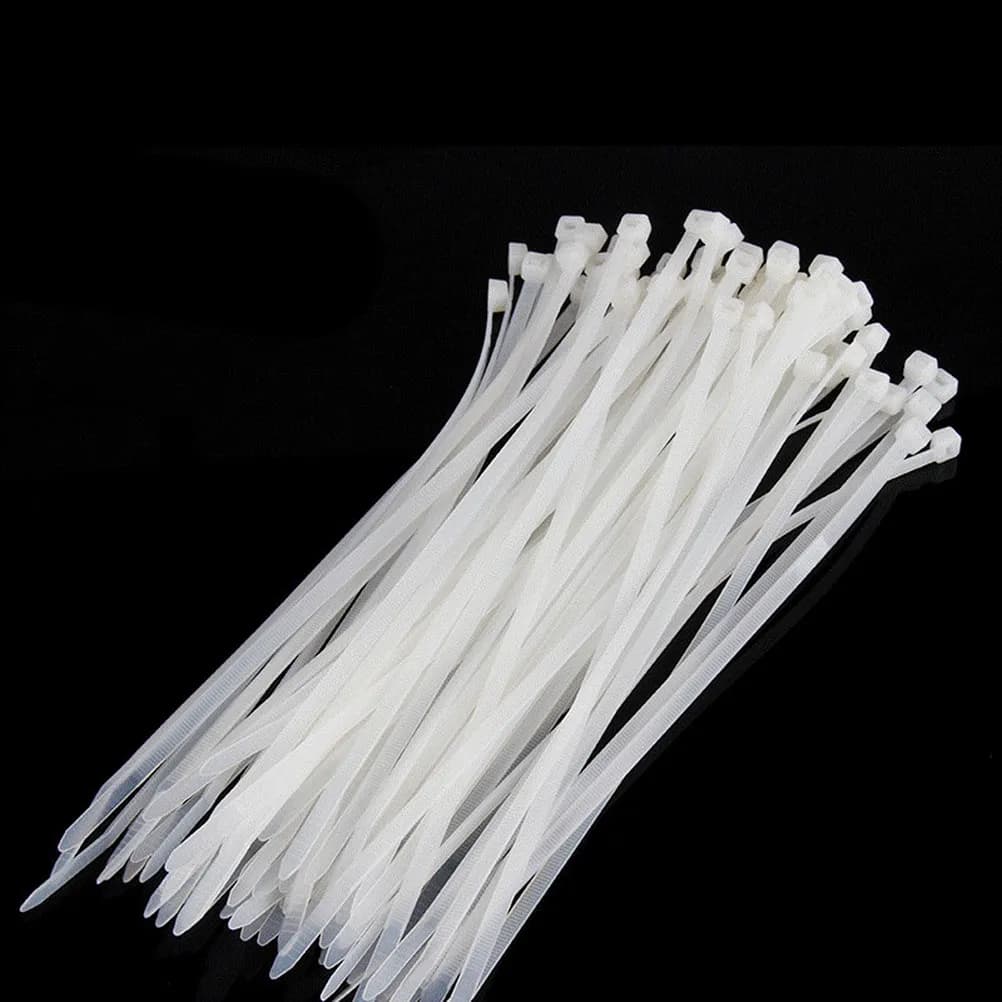 1000Pcs Nylon Cable Tie Self-Locking Waterproof Flexible Plastic Zip Tie Strong Fixing Ring Loop for Home Office Garage Workshop