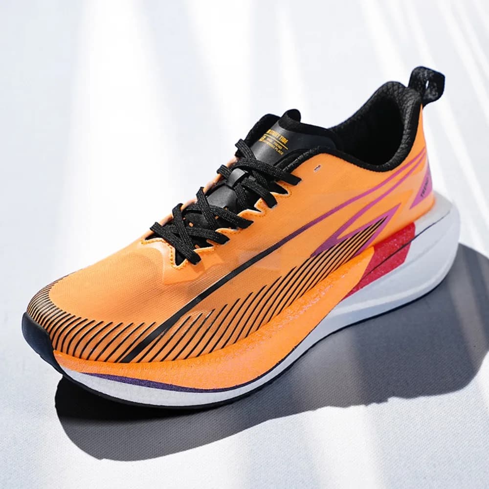 Scarpe da Corsa Antiscivolo per Uomo, Tomaia in Rete Traspirante, Suola Ammortizzante, Sneakers Sportive per Allenamento Maratona