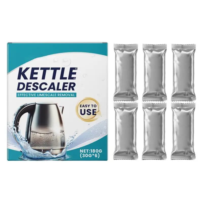 6PCS Electric Disincrusting Machine Cleaner for Coffee Maker and Disincrusting Multipurpose Kitchen Pots Powder for Cleaning Pens